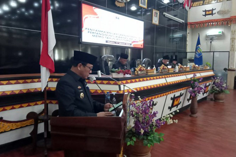 DPRD Metro Gelar Paripurna LKPJ Tahun 2022 02