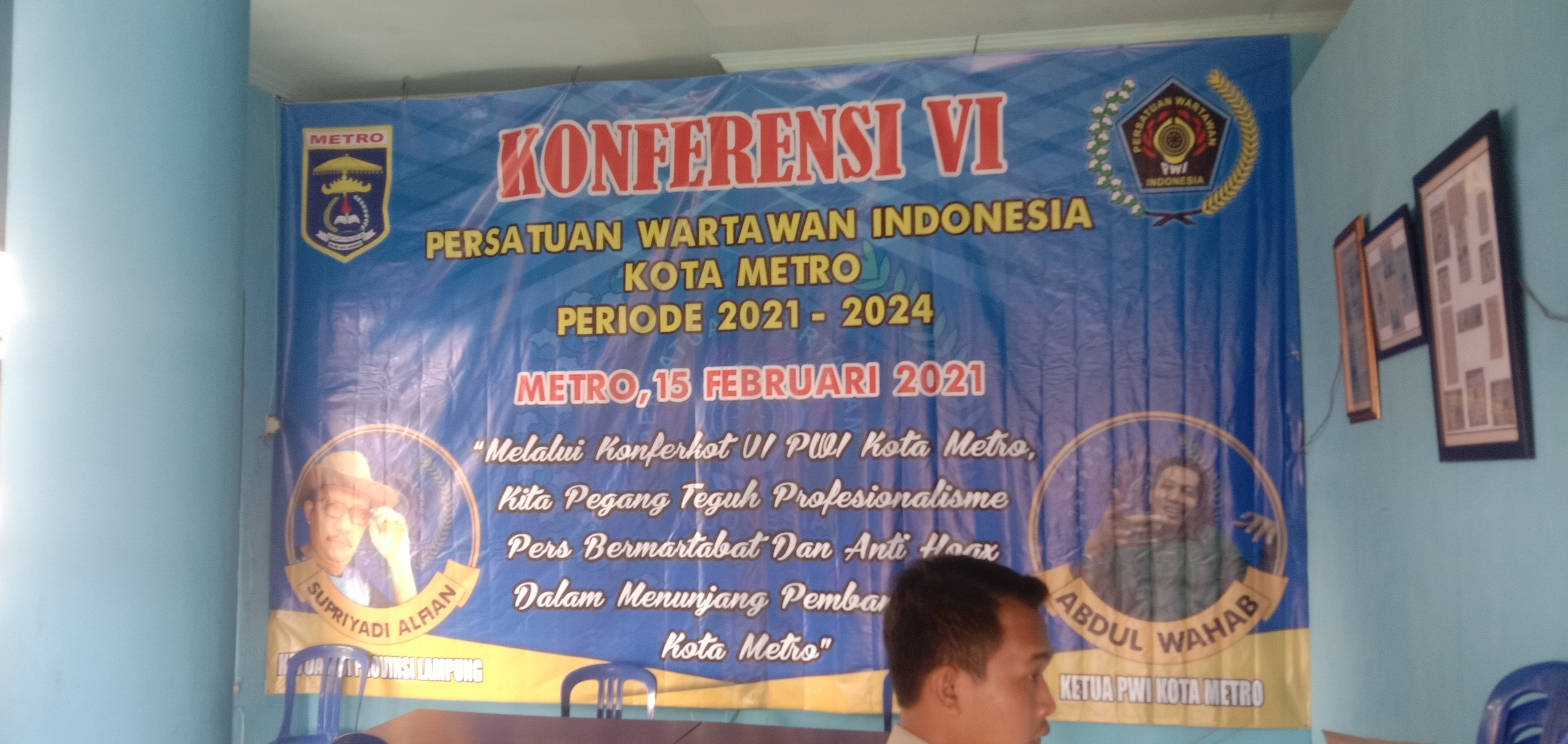 Pengurus dan Anggota PWI Metro Kompak Persiapkan Pelaksanaan Konferkot PWI ke-VI Tahun 2021 01 Pengurus dan Anggota PWI Metro Kompak Persiapkan Pelaksanaan Konferkot PWI ke-VI Tahun 2021 01