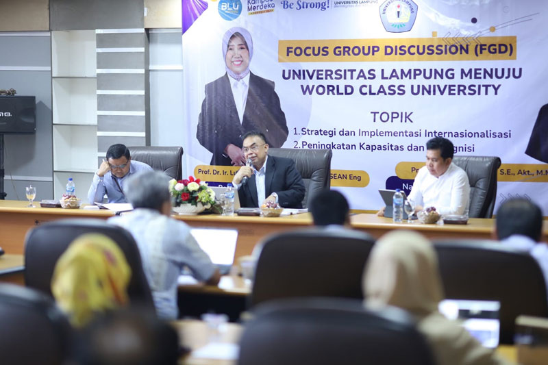 Tingkatkan Reputasi Kampus di Tingkat Internasional, Unila Gelar FGD Bersa Pro. Tulus Suryanto Tingkatkan Reputasi Kampus di Tingkat Internasional, Unila Gelar FGD Bersa Pro. Tulus Suryanto